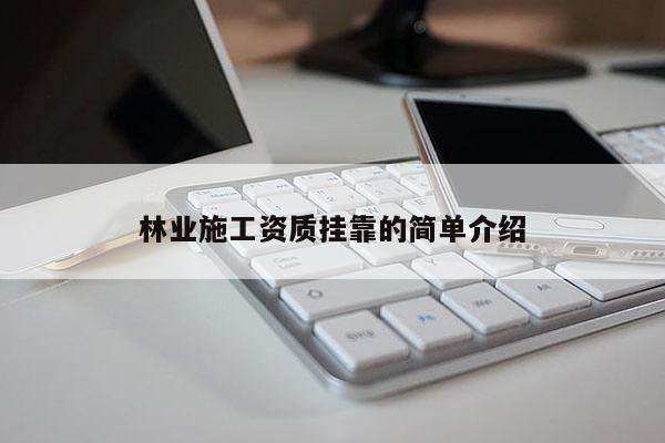 林業施工資質掛靠的簡單介紹