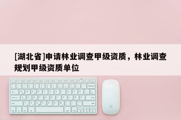 [湖北省]申請林業調查甲級資質，林業調查規劃甲級資質單位