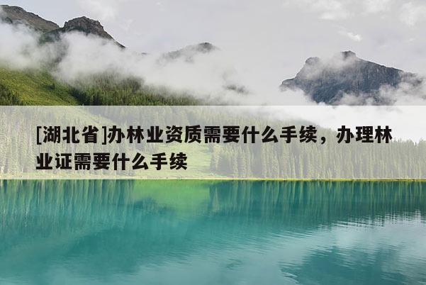 [湖北省]辦林業資質需要什么手續，辦理林業證需要什么手續