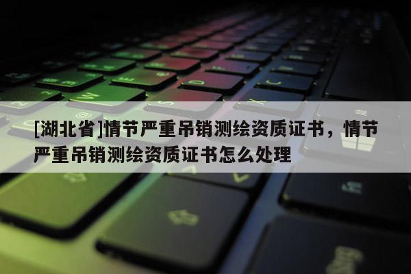 [湖北省]情節(jié)嚴(yán)重吊銷測(cè)繪資質(zhì)證書(shū)，情節(jié)嚴(yán)重吊銷測(cè)繪資質(zhì)證書(shū)怎么處理