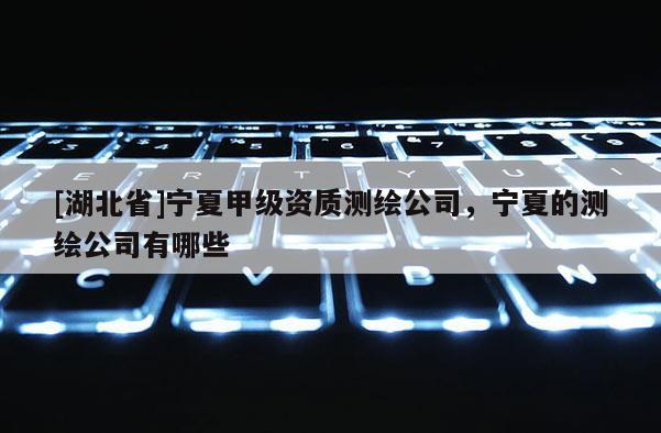 [湖北省]寧夏甲級資質測繪公司，寧夏的測繪公司有哪些