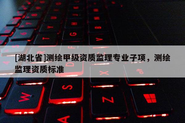 [湖北省]測繪甲級資質監理專業子項，測繪監理資質標準