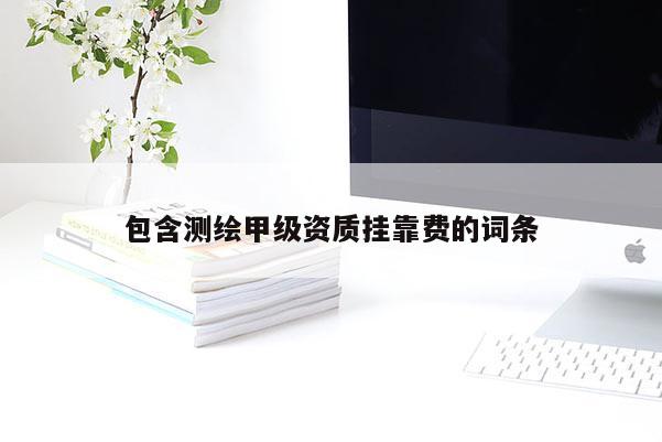 包含測繪甲級資質(zhì)掛靠費的詞條