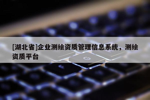 [湖北省]企業測繪資質管理信息系統，測繪資質平臺