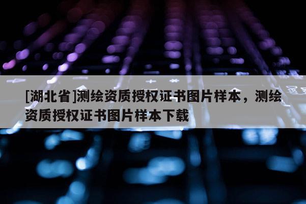 [湖北省]測繪資質授權證書圖片樣本，測繪資質授權證書圖片樣本下載