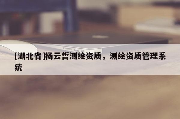 [湖北省]楊云哲測繪資質，測繪資質管理系統